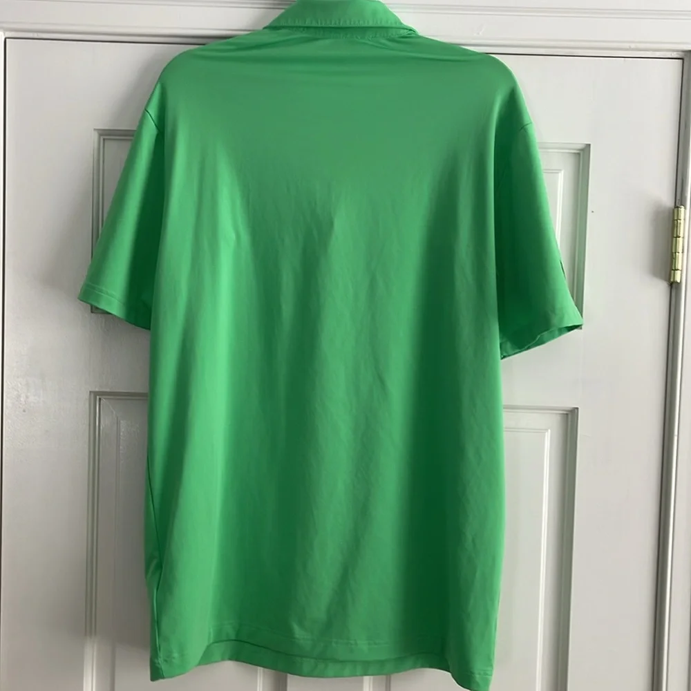 Adidas men’s polo in prime-green size medium.